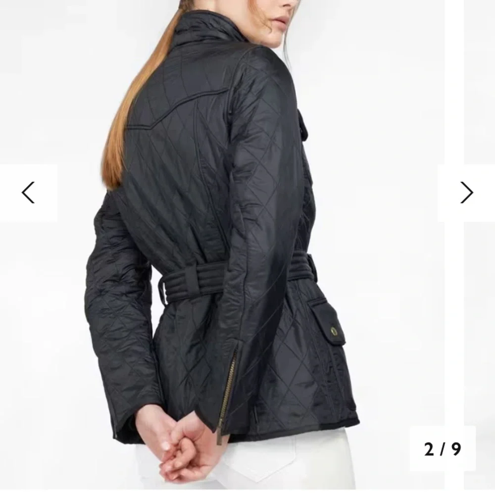 *Last Chance* NWOT Barbour Women's Quilted Black Utility Jacket Sz 2 - Picture 2 of 14